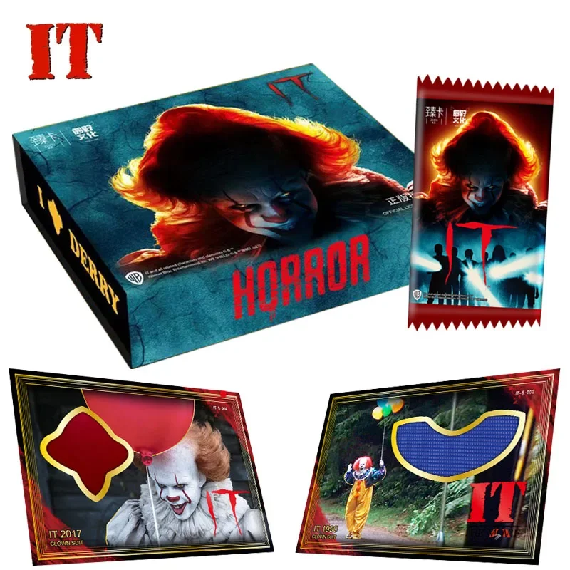 

Derry Horror IT Original Peripheral Collection Cards Booster Box Pennywise Character Game Playing Board Card Kids Birthday Gifts