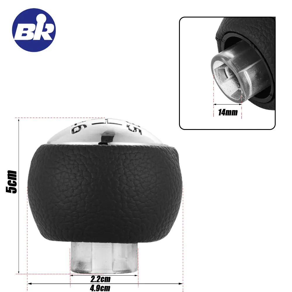 カーアクセサリーギアシフトノブ 5/6 スピードインテリア部品プジョー 307 308 3008 407 5008 807 シトロエン C3 C4 レバーシフター