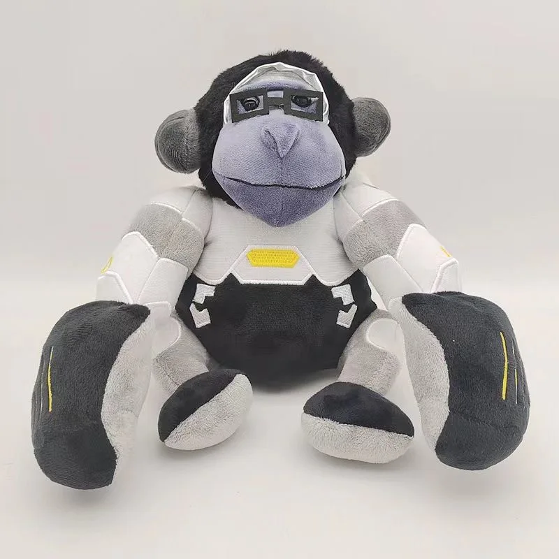 Muñeco de peluche de 22cm de Anime Overwatch Jumbo Winston, muñeco de peluche de dibujos animados, almohada de juguete, regalos coleccionables de cumpleaños y Navidad