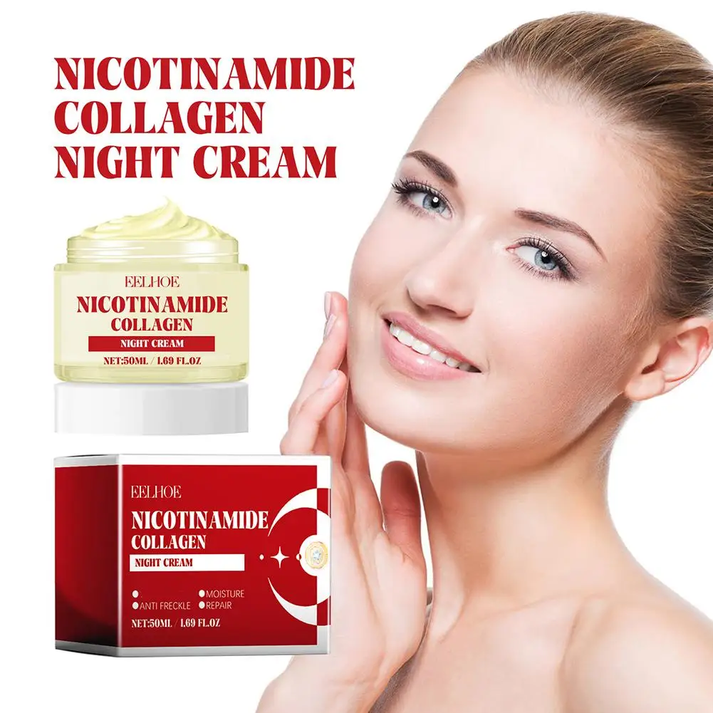 Crema blanqueadora de niacinamida para pecas, aclara eficazmente las manchas negras, elimina el cuidado de las manchas, el acné, Melasma, ilumina la piel, 50ML, K1J1