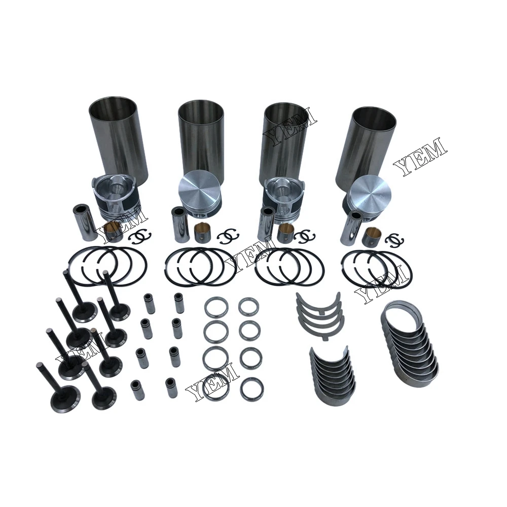 High Quality Cylinder Liner Kit With Engine Bearing & Valves  For Kubota V1100 Engine Parts