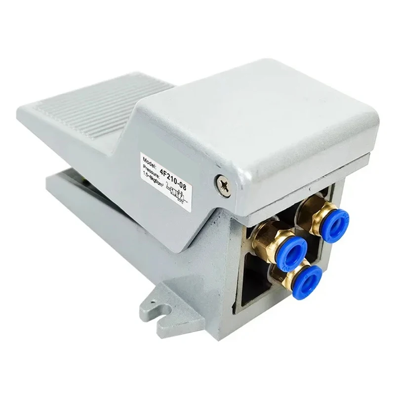 4F210-08 2 Position 5 Way Momentary Air Tool Foot Pneumatic Pedal Valve Switch4F210-08L with Lock Pedal Valve