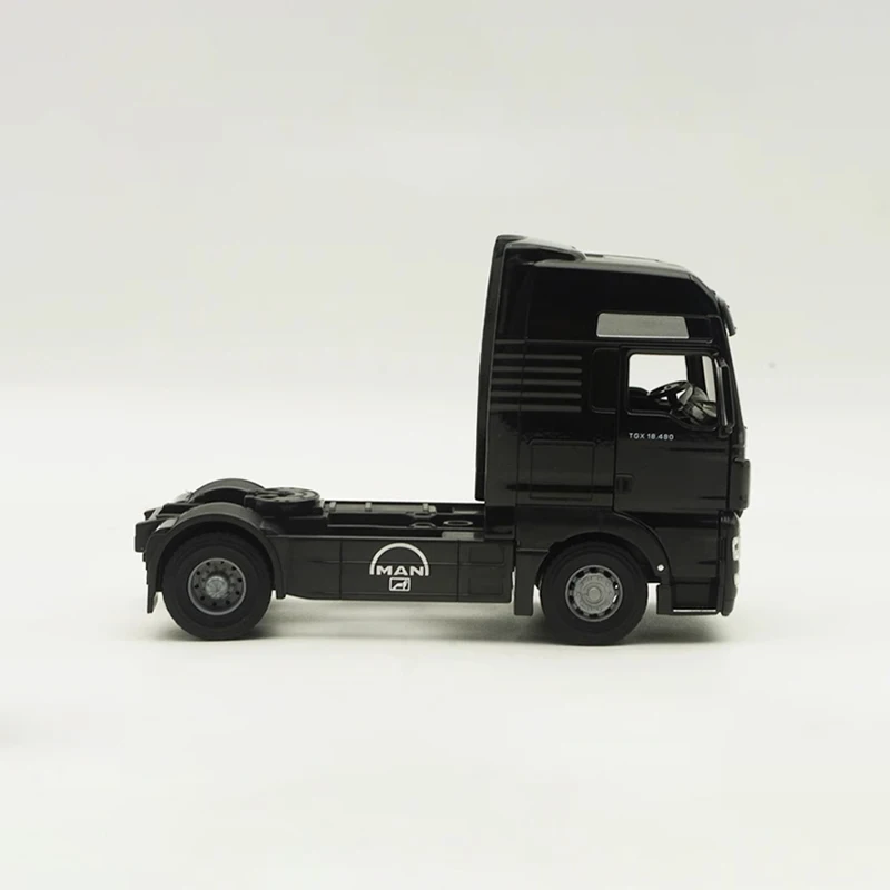 MAN TGX Diecast 1:43 Scale Truck Towing Tractor Alloy Car Model Finished Product Simulation Toys Collection Gift Display