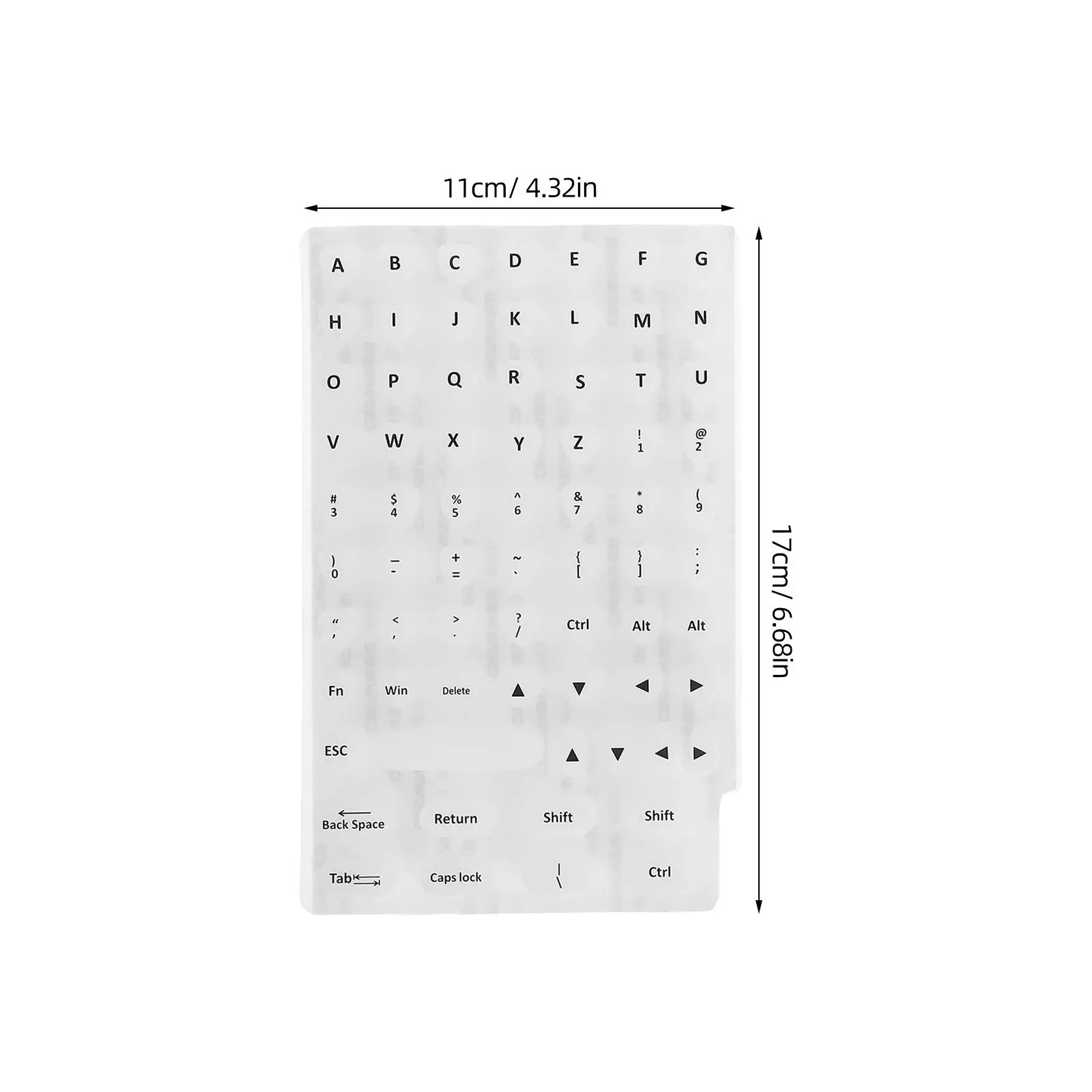 Nail Friendly Keyboard Stickers Raised Silicone Key Caps Soft Non Slip Typing Accessories for Women Laptop Desktop Gaming Keys