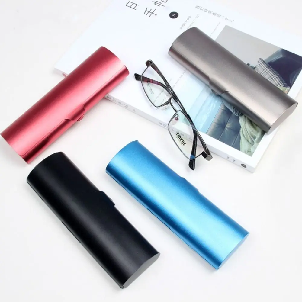 Optical aluminum alloy frosted glasses case Myopia mirror box Sunglasses Case Small Compression Glasses Storage Men Box