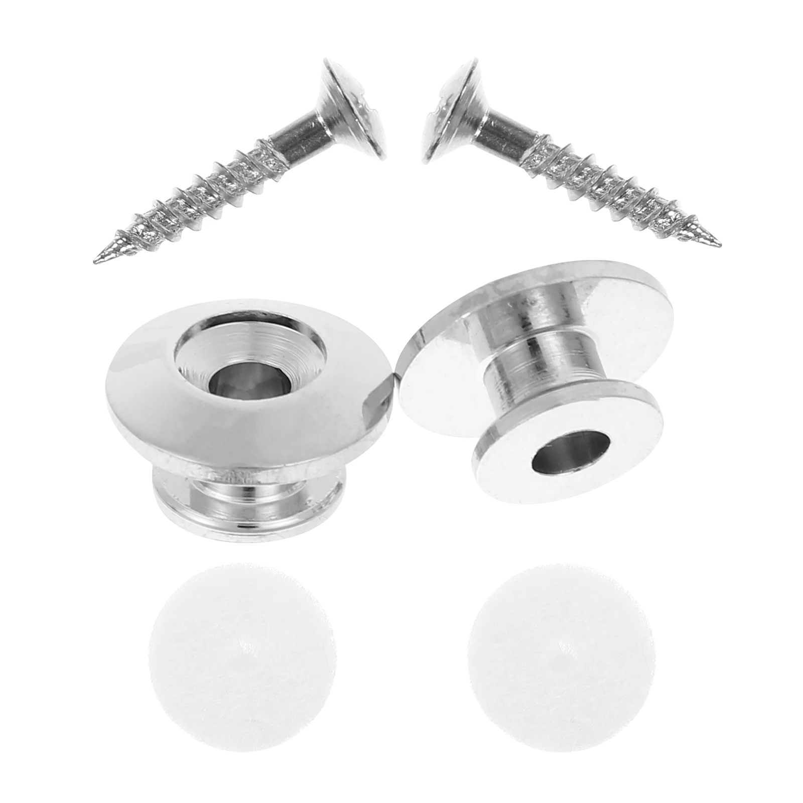 

2pcs Mushroom Head Strap Buckle Copper Guitar Adapter Locks Non-slip Electric Button Bass Acoustic Pins Ukulele Straps