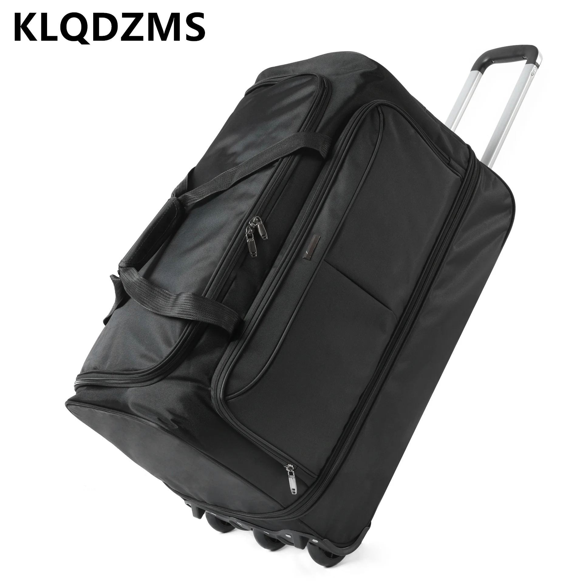 KLQDZMS 28''32 Inch Oxford Cloth Large Capacity Anti Wear Universal Luggage for Long-distance Travel with Roller Luggage