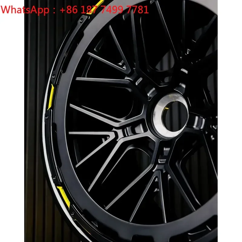 Custom 2 Piece Forged Wheels 6061-T6 with Aero Ring 19 20 21 22 Inch Mesh Design Alloy Rims Fit for CR13 AERO+ V2 Style