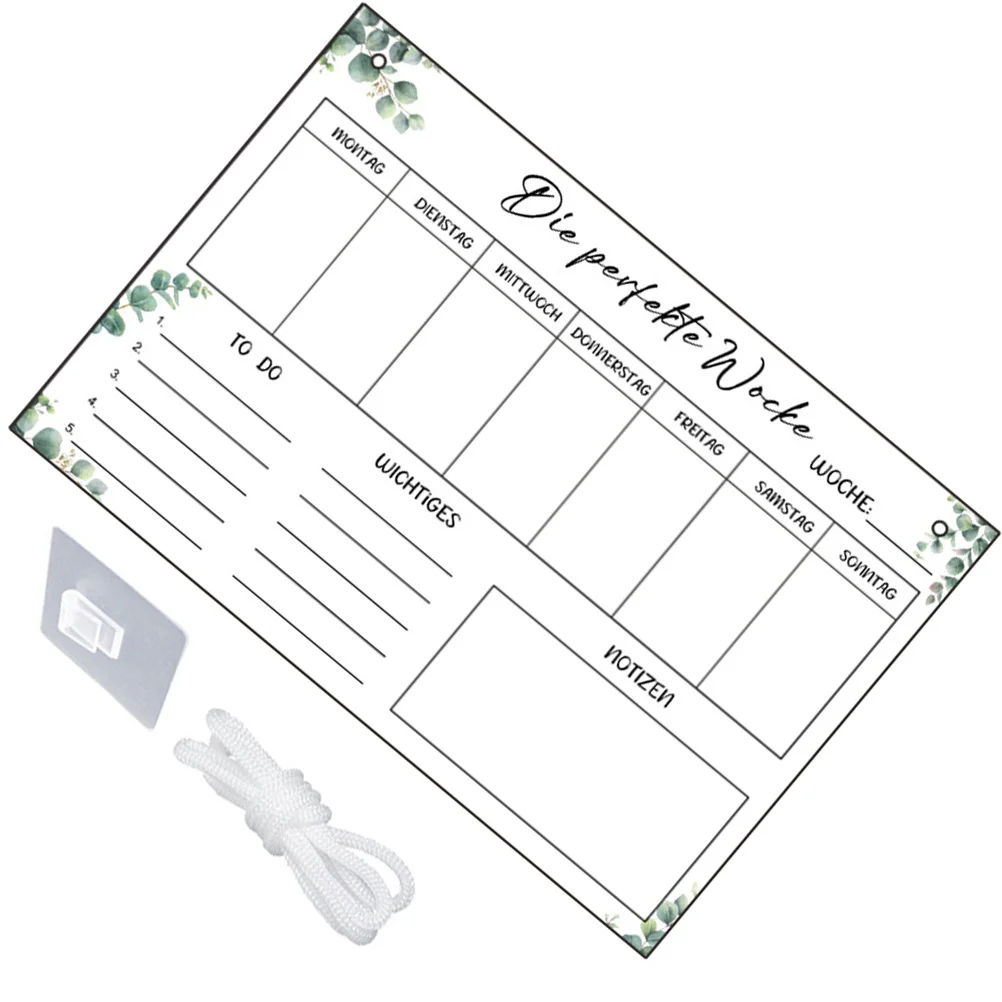 1 مجموعة معلقة مجلس مذكرة مخطط الرقمية ملاحظة الجدول الزمني المنظم الجاف محو جدار لوحة التخطيط مكتب المنزل تذكير #4