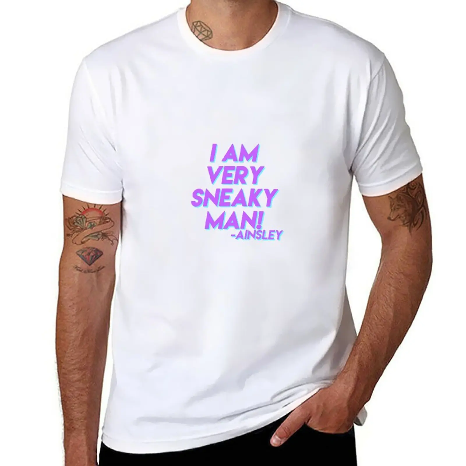 New AINSLEY / McCreamy quotes (fitz) T-Shirt black t shirt boys white t shirts mens clothing