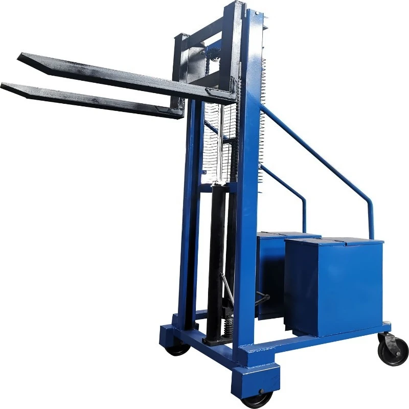 

Manual forklift, legless hydraulic loading and unloading lifting die counterweight small electric shovel