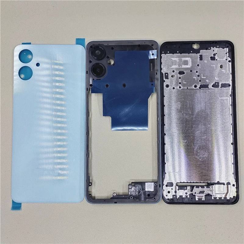 Full Housing for Samsung Galaxy A06 4G SM-A065F LCD Front Housing Middle Plate Frame Housing+Battery Back Cover Repair Parts