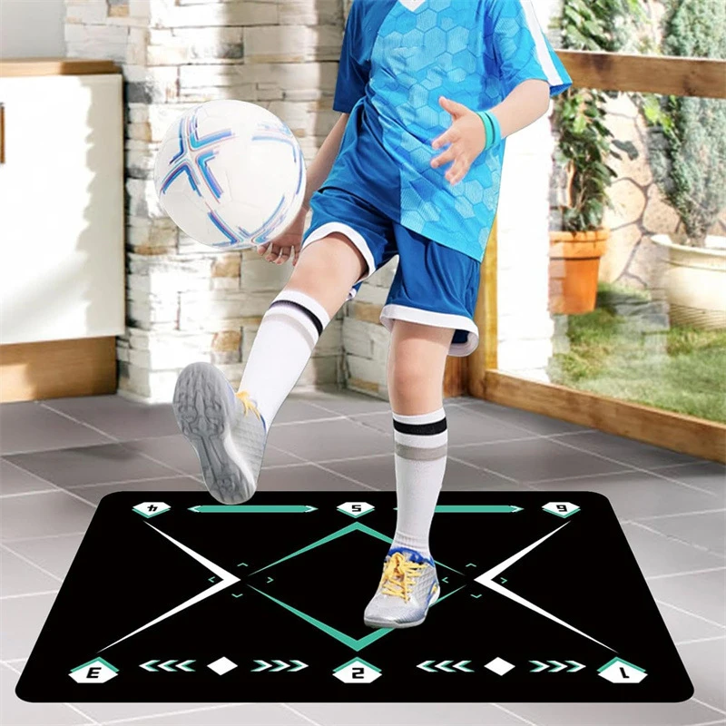 

1pc Soccer foot training non-slip floor mat indoor soundproof fitness floor mat sports ball control pace carpet