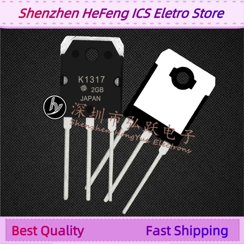 10PCS -20PCS K1317 2SK1317  TO-3P 1500V 2.5A    Fast Shipping Quality Guarantee