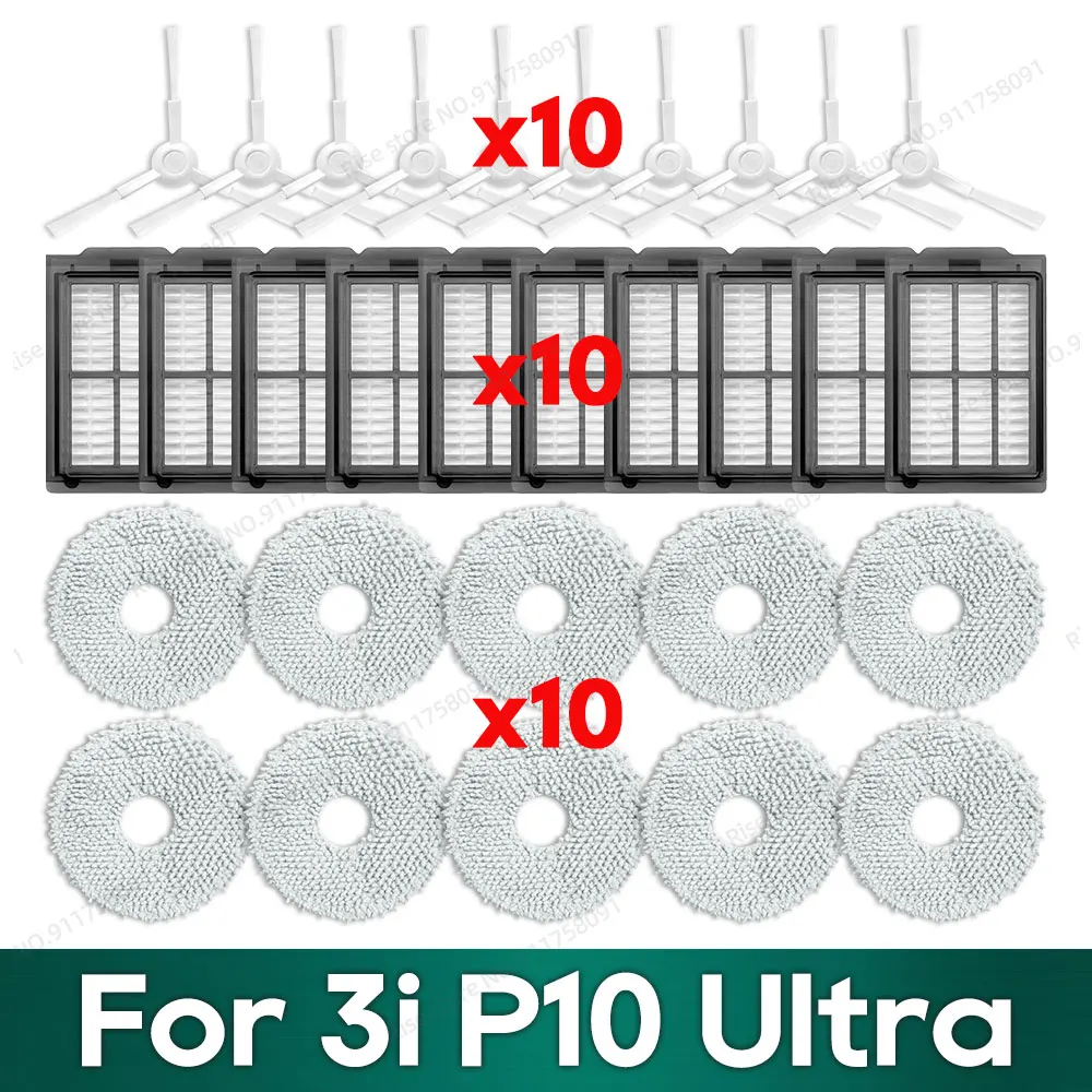 

Compatible for ( 3i P10 Ultra ) Accessories Hepa Filter Mop Cloth