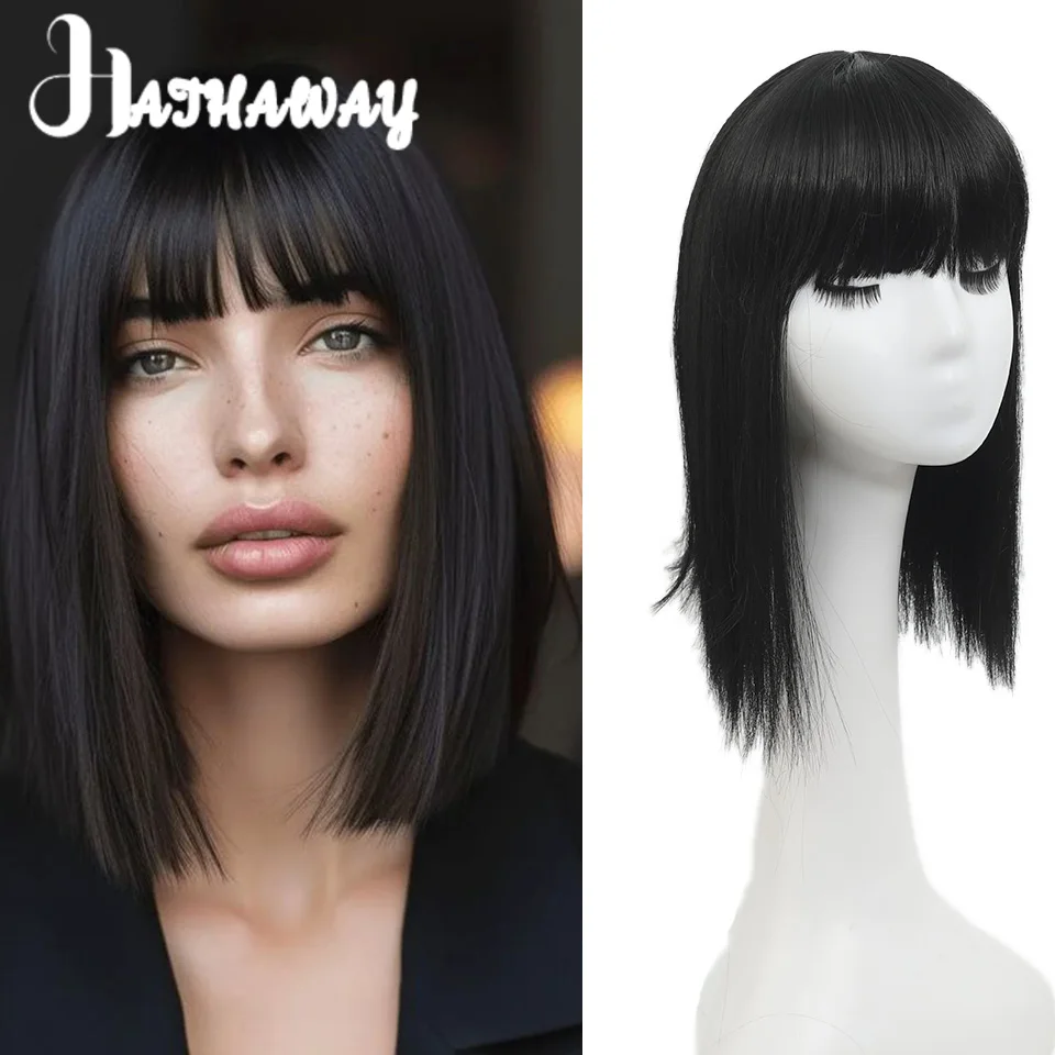 

Synthetic Bangs 35CM Invisible Seamless Head Hair Air Bangs Overhead Natural Invisible Increase Hair Volume