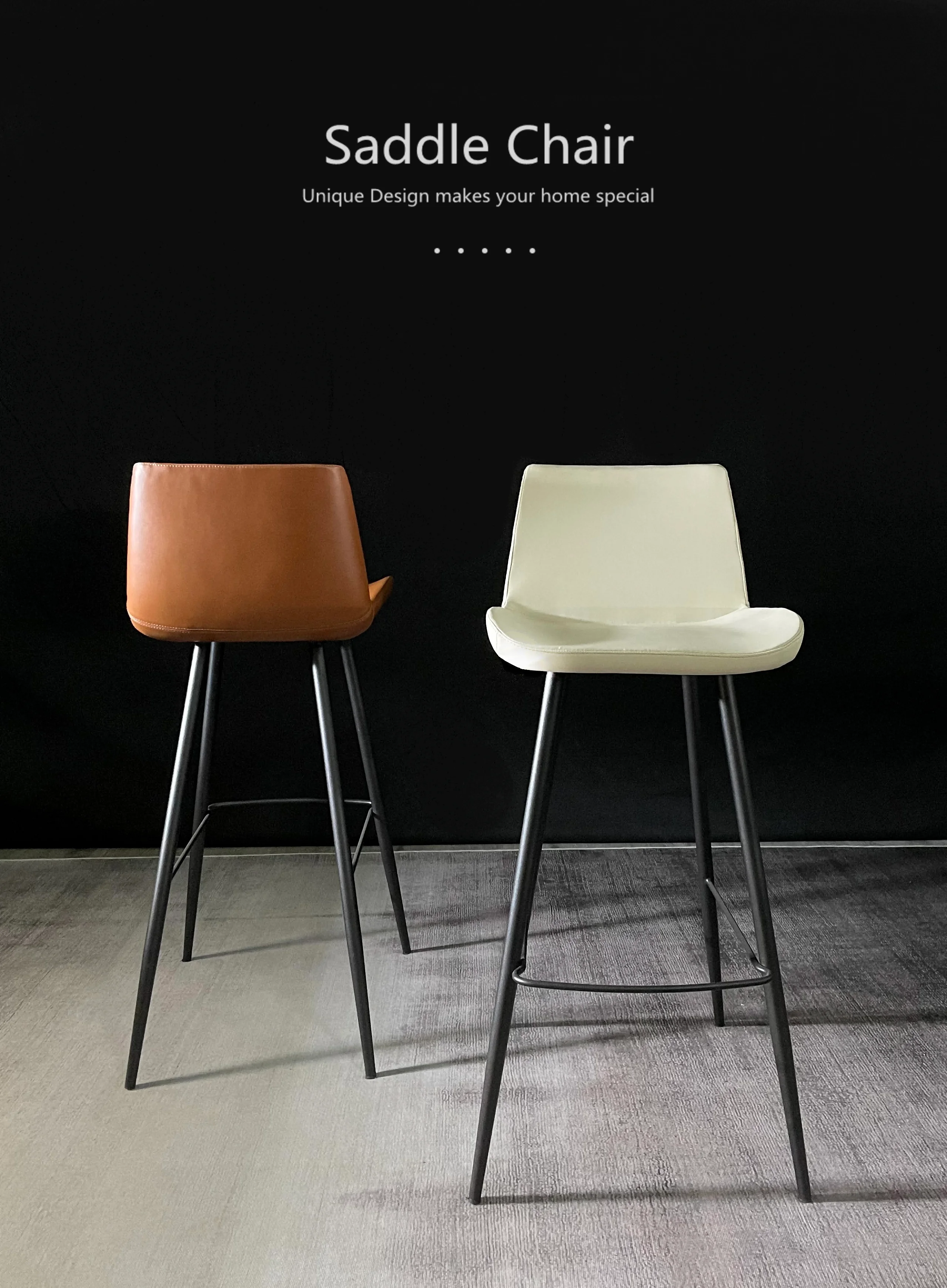 Light luxury Nordic bar chairs, household high legged chairs, rotating laboratory stools, anti-static