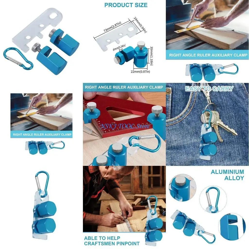 

L8RC Easy to Use Corner Clamping Tool Holder Accurate Measurement for Builder Furniture Installation Floor Laying