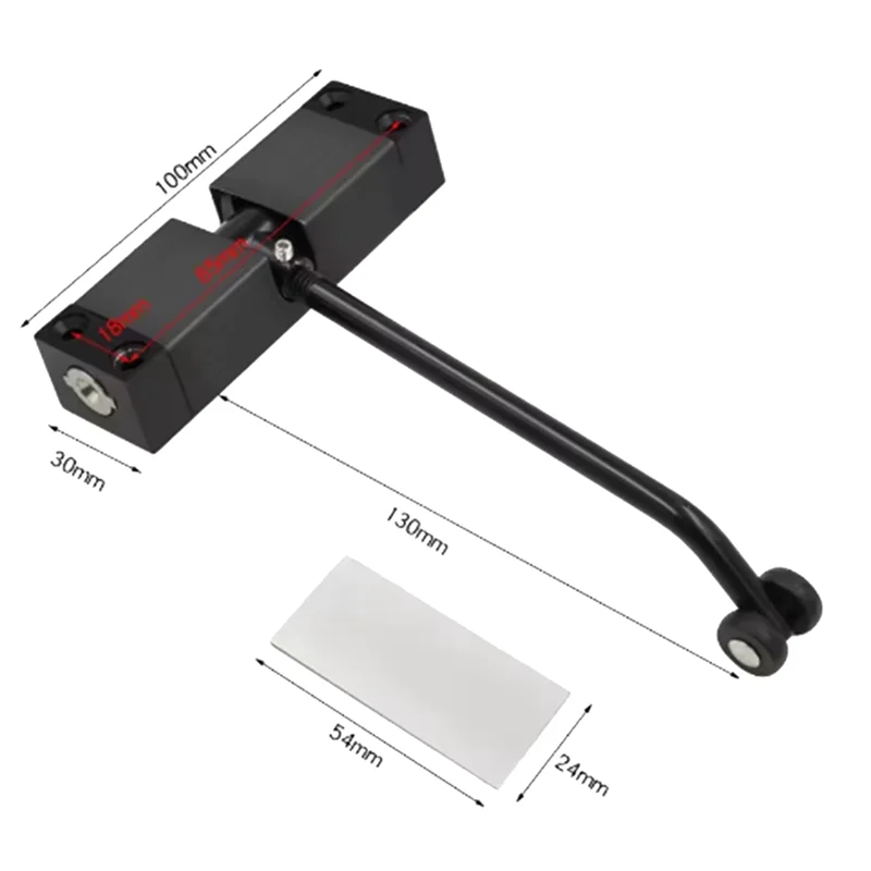 A88E-Silent Automatic Door Closer, Adjustable Metal Spring, Suitable For Interior & Exterior Hinged Doors