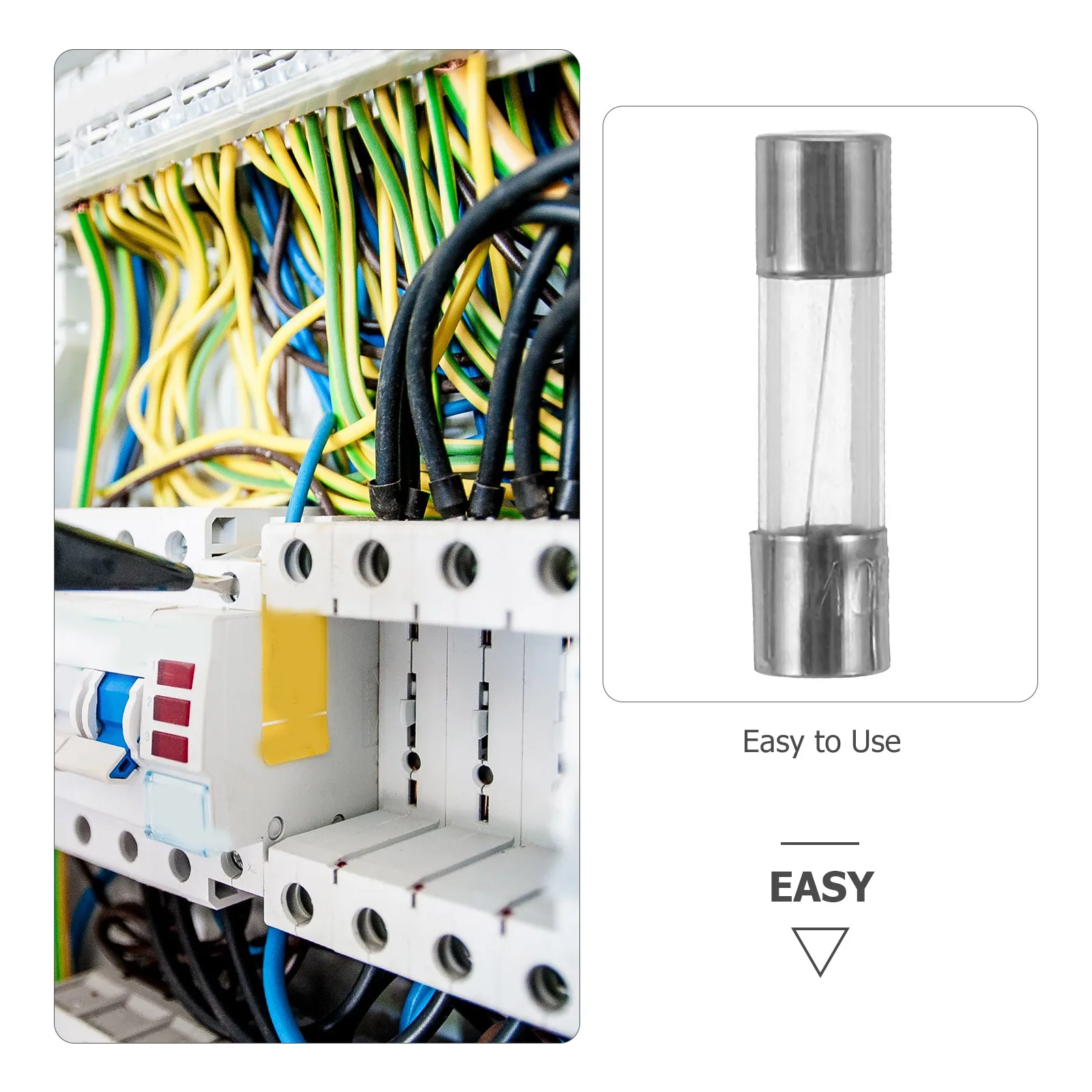 100 قطعة الزجاج فيوز 5A 250 فولت 5x20 مللي متر أنبوب مقاوم للحريق لسلسلة أضواء شجرة عيد الميلاد فيوز استبدال جهاز السلامة كفاءة #3