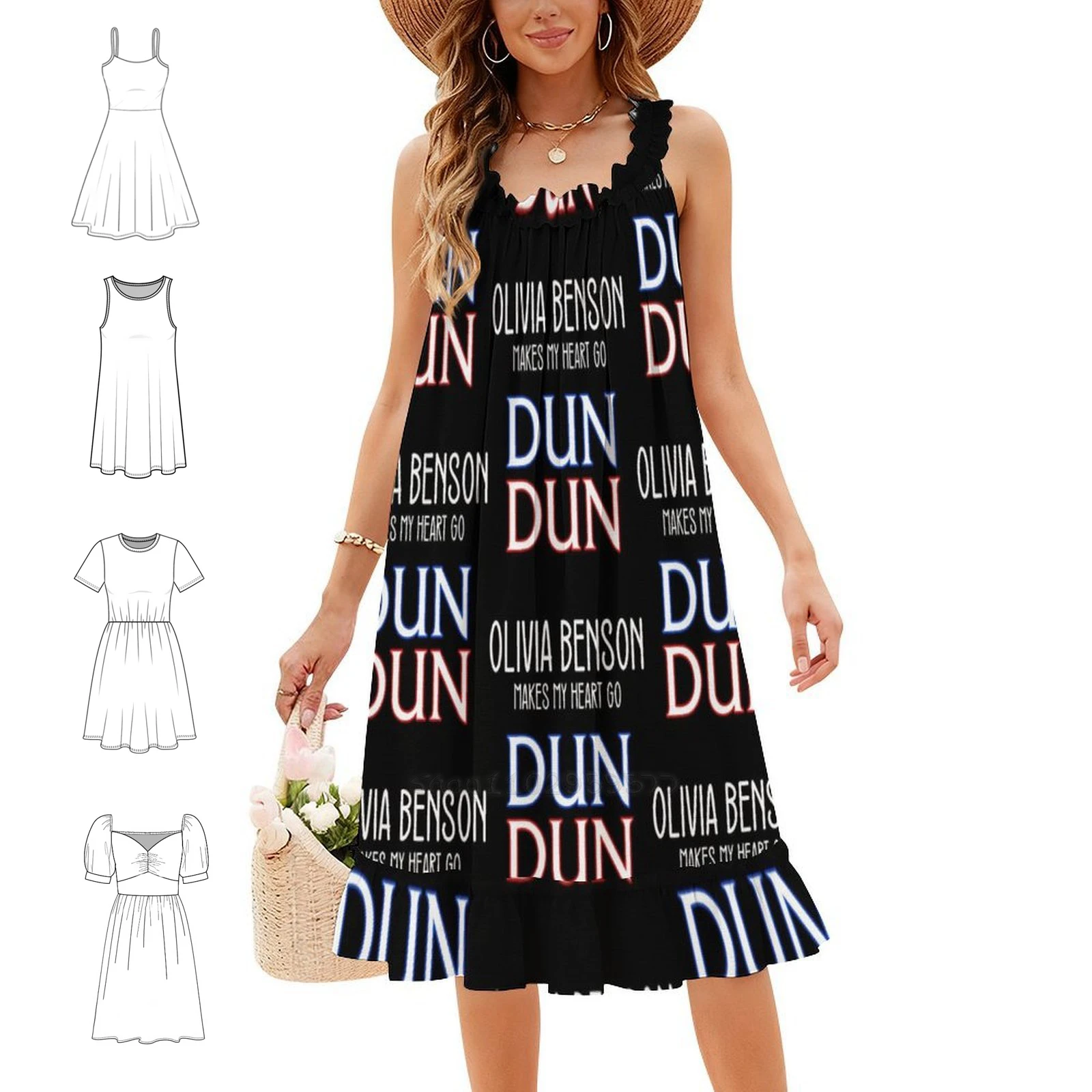 Olivia Benson Makes My Heart Go Dun Dun Law & Order Sexy Vacation Dress For Women Beach Party Birthday Mini Dress Law And Order