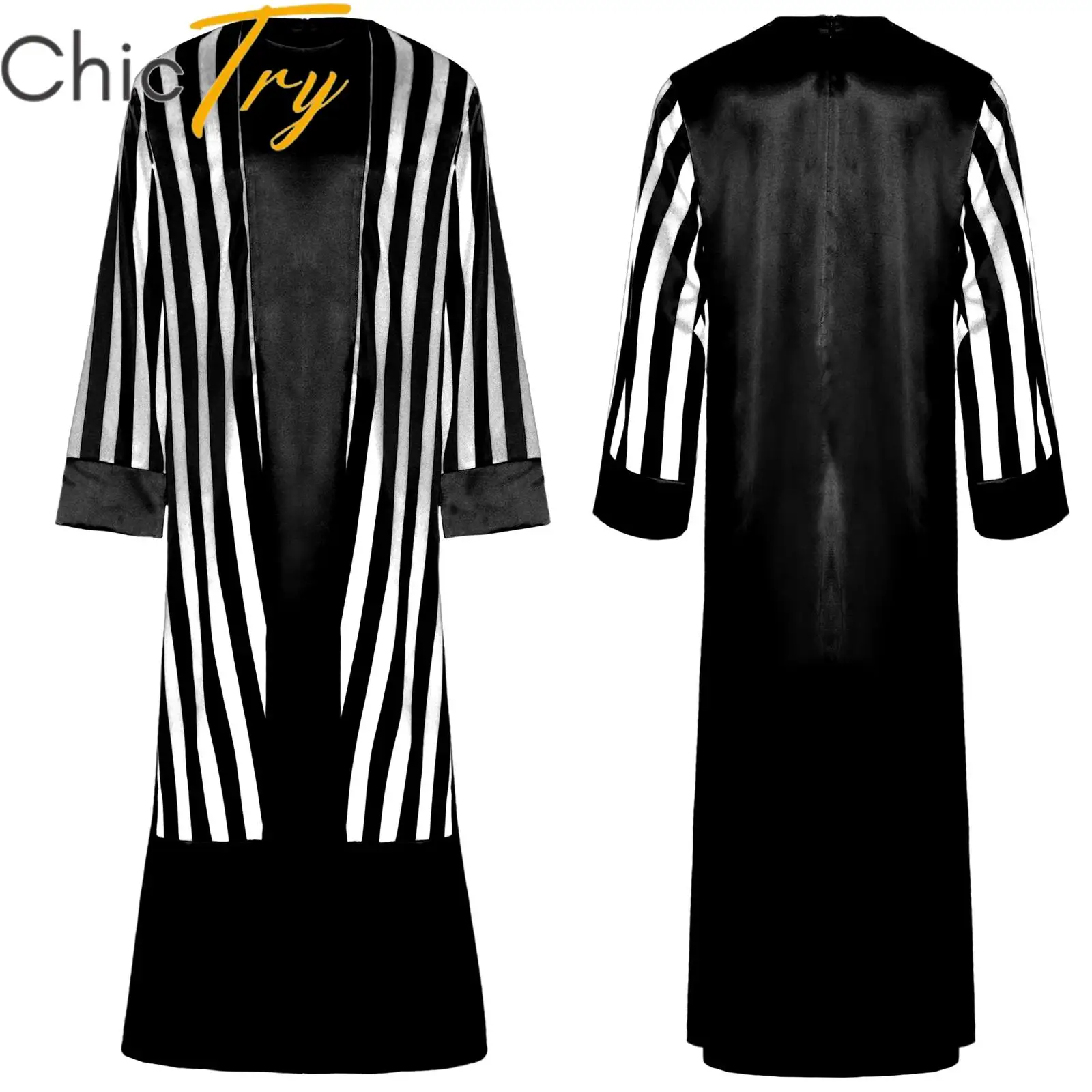 

Kids Boys Arabian Cosplay Costumes Long Sleeve Arab Prince Roleplay Robe Dress for Themed Parties Halloween Carnival Dress Up