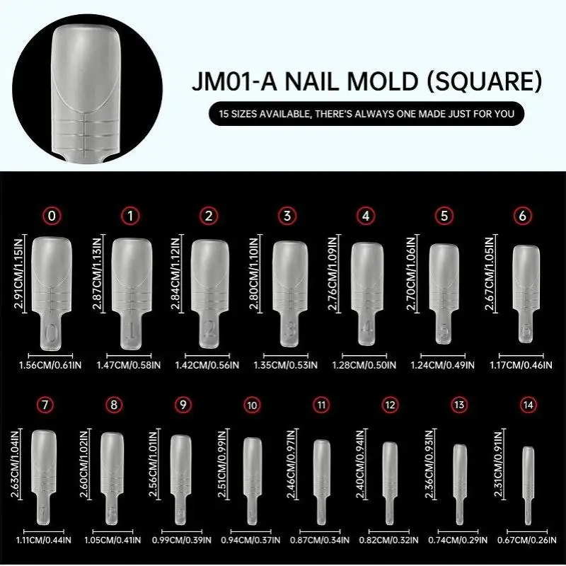 120Pcs New Sandwich Dual Nail Forms Rocket Shape Full Cover Top Bottom Mold for DIY  Nail Extension Home Salon Use