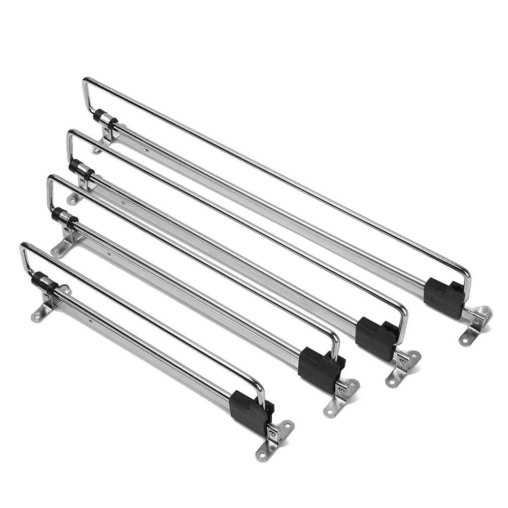 Pull Out Rail Extending Rack Iron Telescopic Clothes Rod Heavy Duty Retractable Cabinet Hanger Space Saving Sliding Bar Holder