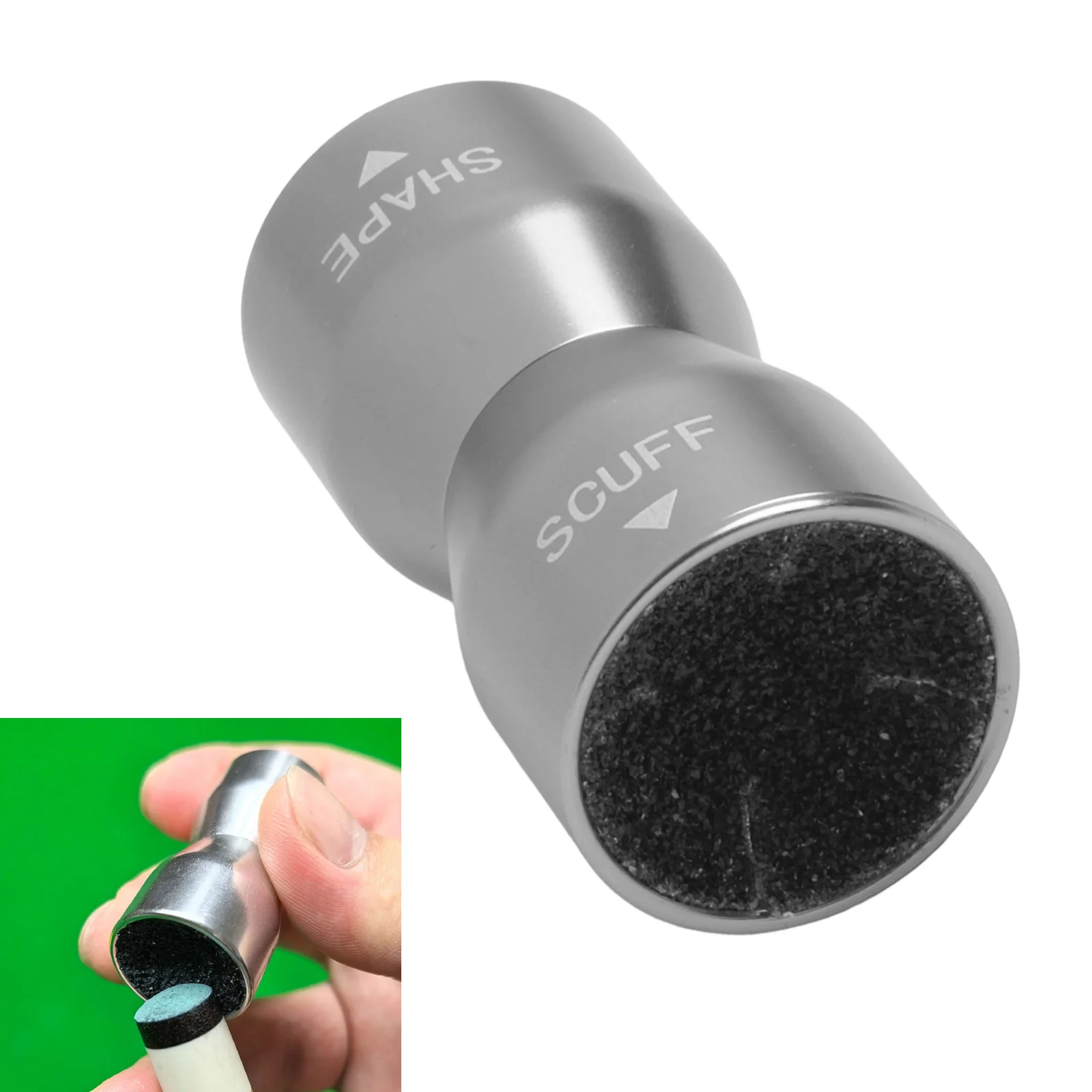 

Game Room Essential Approx. 45*22*22mm Billiard Cue Tip Scuffer Essential Billiards Accessories Cue Tip Shaper