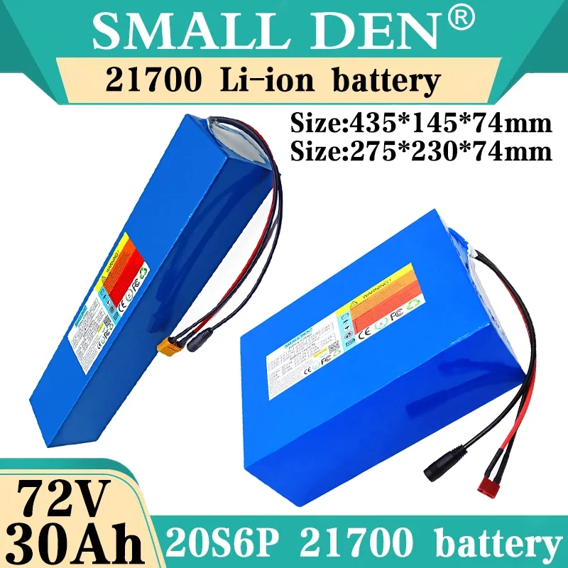 72v 30ah Battery 72V 21700 20S6P 30Ah 3000w High Power 84V Electric Bike Motor Scooter Ebike Batterie Pack with 40A BMS+charger