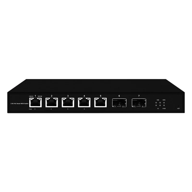 5 Port L2 Web Managed 2.5Gps PoE with 2*10G SFP+ Switch and 5 or 8 Port L2 Web Managed 2.5Gps PoE Switch