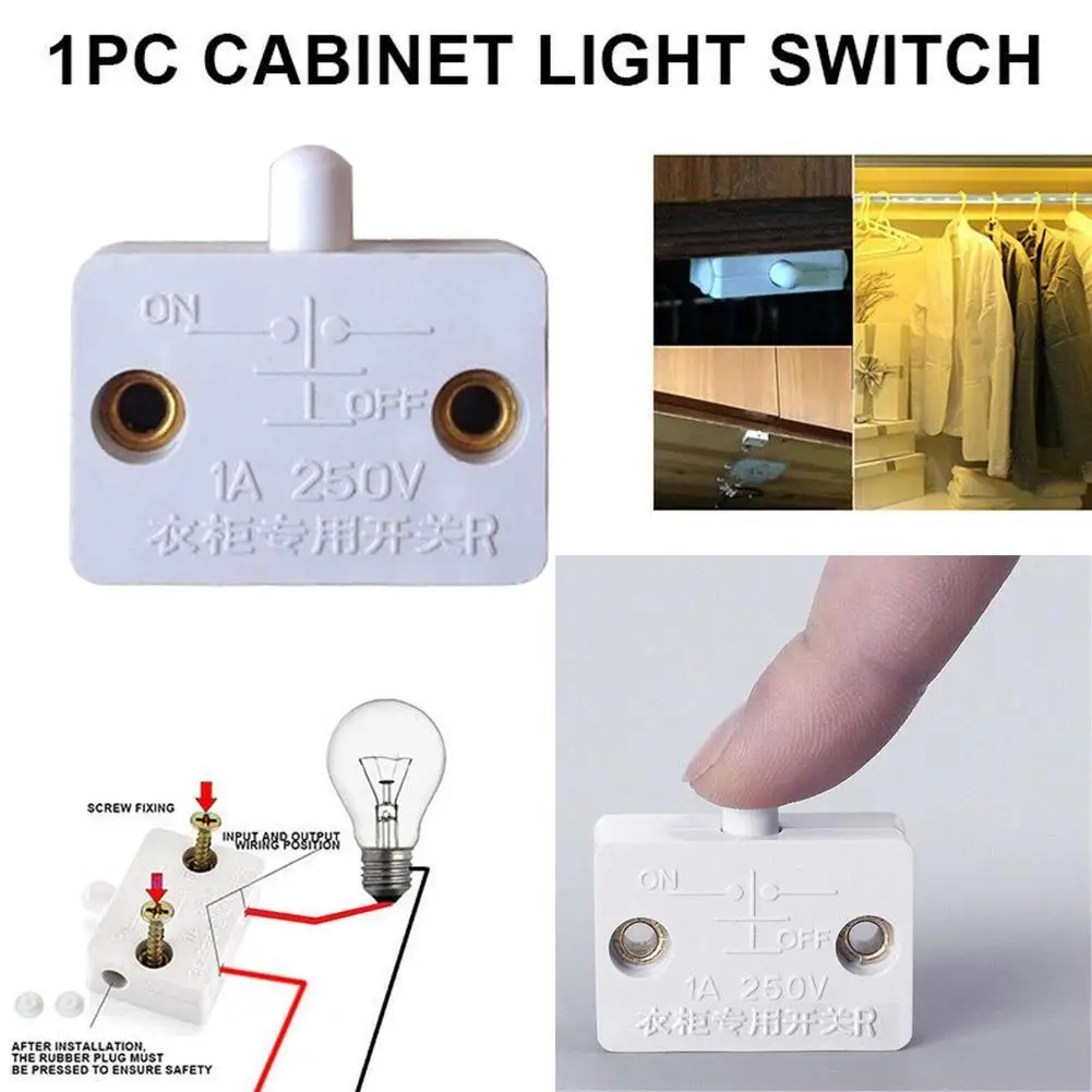 Travel Limit Switch Intelligent Furniture Cabinet Special Wardrobe Light Touch Door Control Switch Ultra-thin Machinery