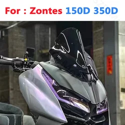 Windshield For Zontes ZT150D ZT350D ZT150T-D ZT350T-D3 150 350 D 150D 350D Motorcycle Sport Windscreens Wind Deflectors Black