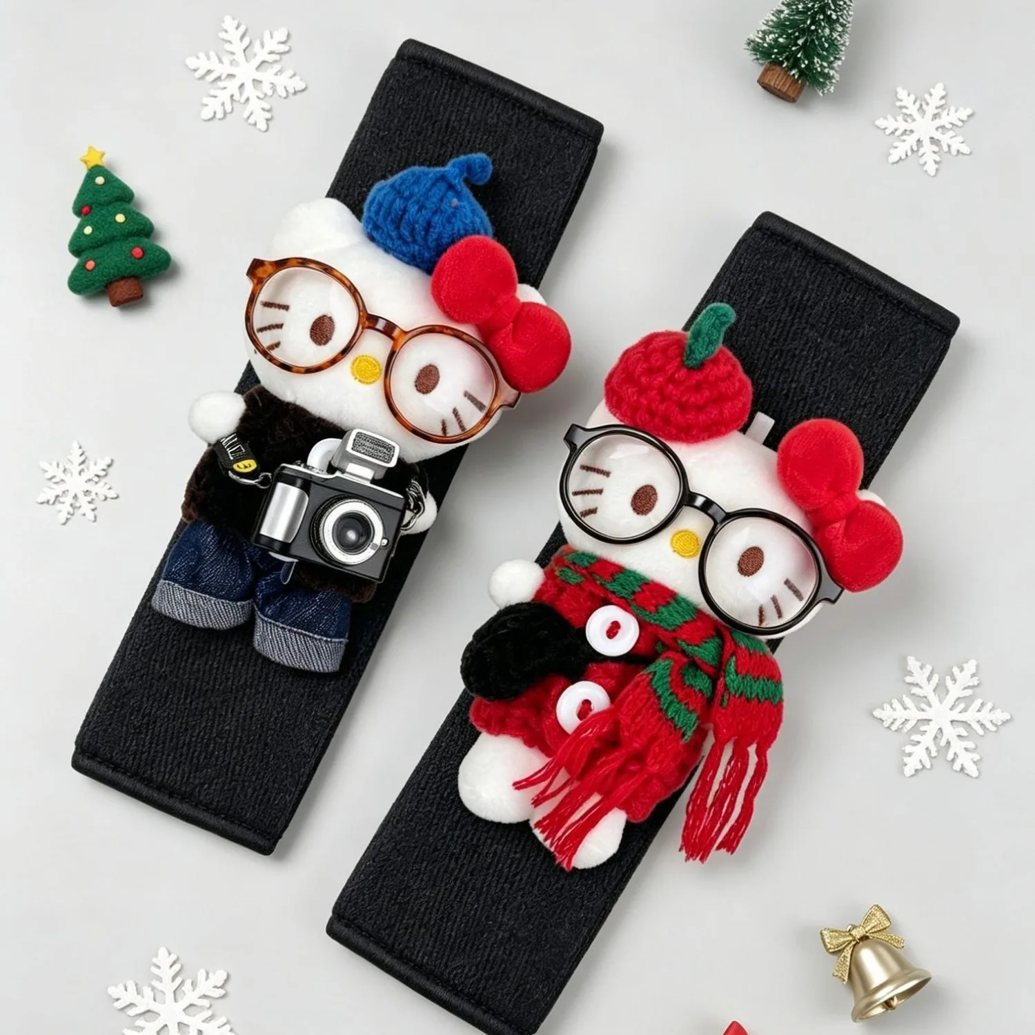 

Anime Sanrio Hello Kitty Car Seatbelt Shoulder Pads Comfort No Shoulder Strain Ideal for Best Friends Car Interior Accessory New