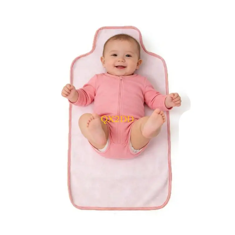 QX2D Change Mat Liner Infant Newborn Waterproof Cotton Change Pad 35x65cm
