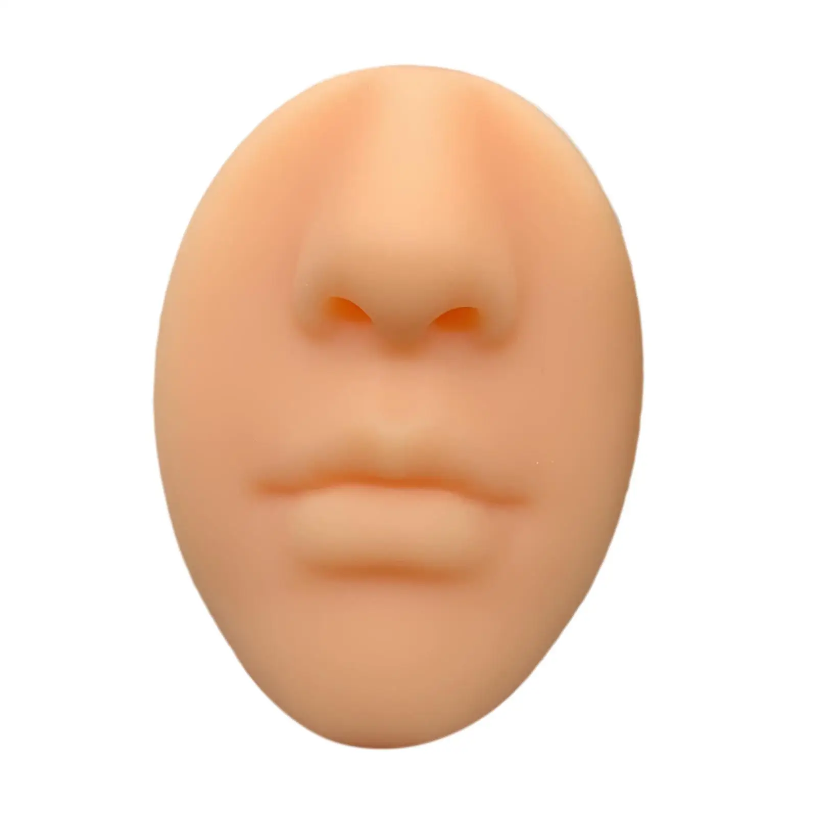 Silicone Face Model Teaching Tool Mannequin Part Displays Soft for Nose Lip