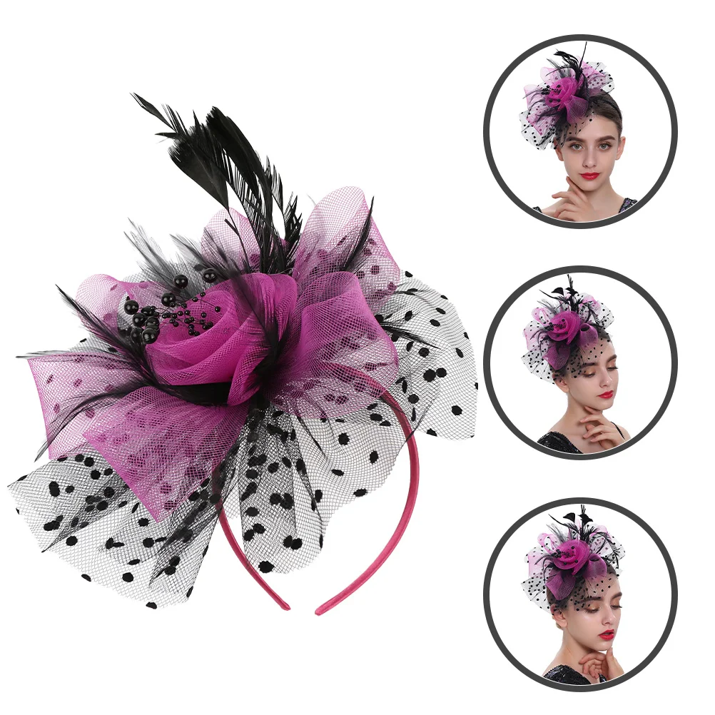 عصابة رأس ملونة قابلة للإزالة، مشبك شعر مرن خفيف الوزن للنساء لحفلات الزفاف والولائم وحفلات الزفاف #6