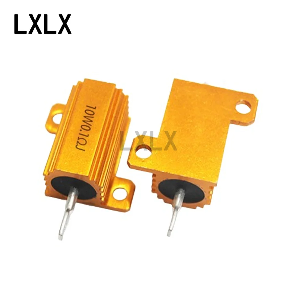 2PCS RX24-10W Metall Aluminium Fall Widerstände 0,01 R ~ 30K 1R 5R 10R 20R 22R 47R 100R 200R 470R 500R 1K 10K 20K Ohm