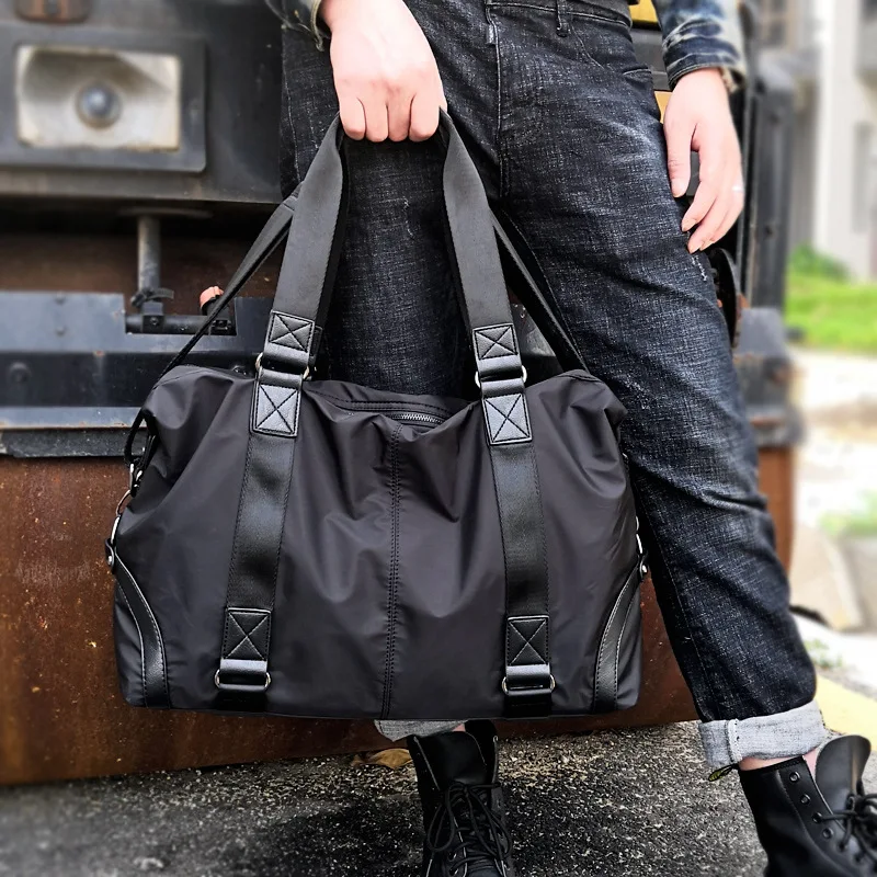 

Men's Handbag Large Capacity Travel Bag Casual Sports Fitness Bag Simple Shoulder Bag Male Crossbody Bag Luggage Bag