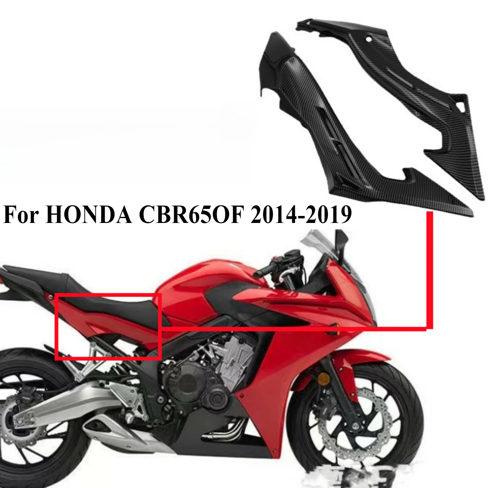 

For Honda CBR650F 2014-2019 Under Seat Lower Small Panel Deflector Fairing Fit Motorcycle Bodywork Replacement Accessories