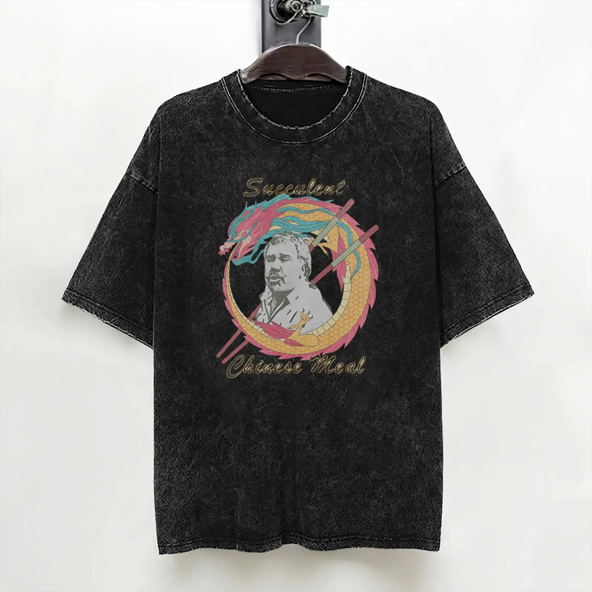 Funny Succulent Chinese Meal Meme T Shirt Washed 100% Cotton T-Shirt Vintage for Men Women Streetwear Summer Tee Shirt