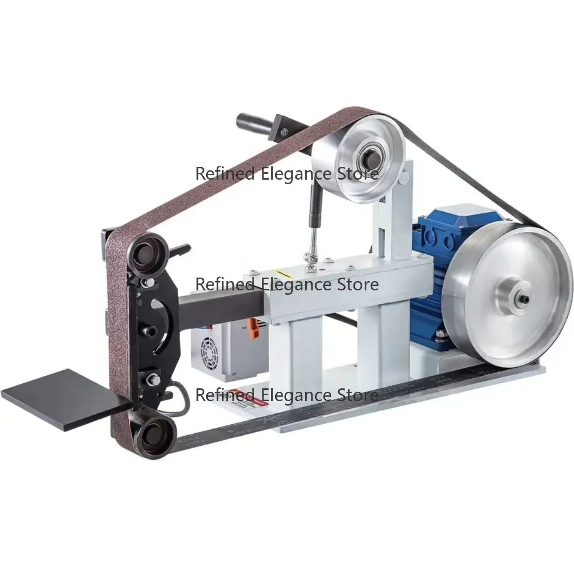 Fabricação de faca de lixadeira de correia vertical e horizontal de 2x72 polegadas na máquina de moer