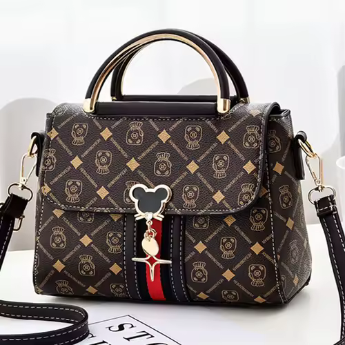 New Shoulder bag Women bag tote luxury designer handbag women Handbags leather Printed monogram single shoulder straddle bag - Image 3