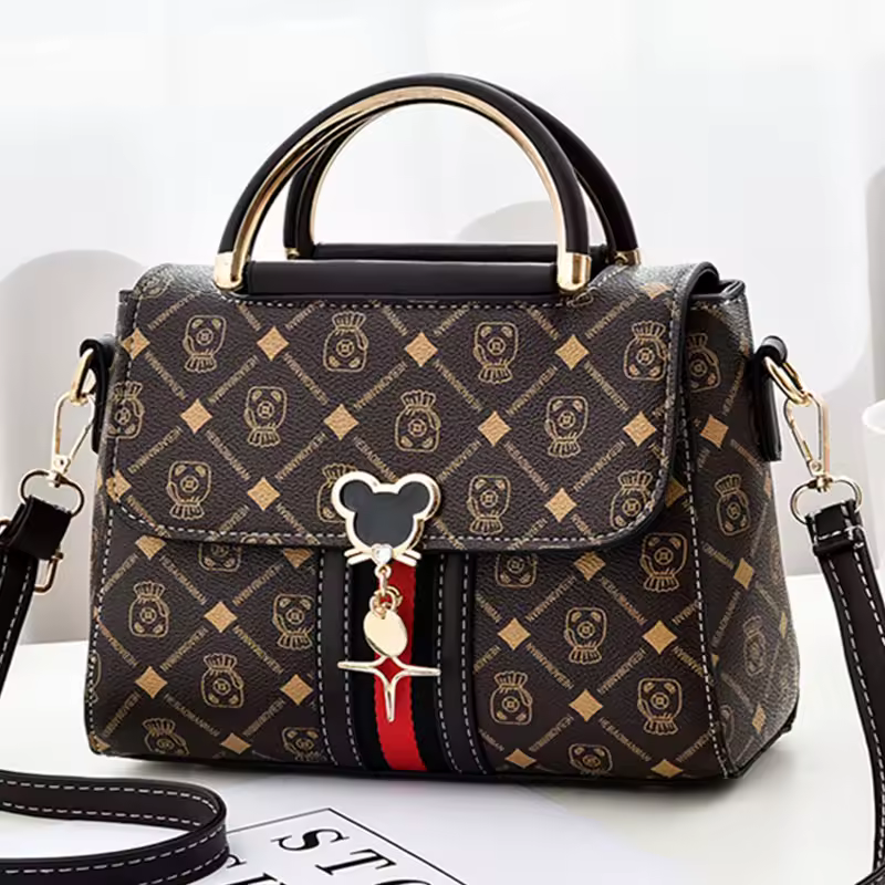 New Shoulder bag Women bag tote luxury designer handbag women Handbags leather Printed monogram single shoulder straddle bag - Image 3