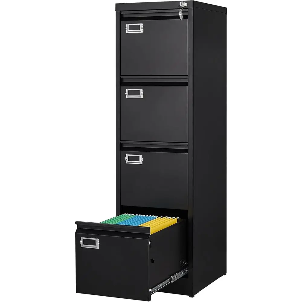 Metal Lockable Filing Cabinet for Home or Office, Holds Letter/Legal/A4 Files