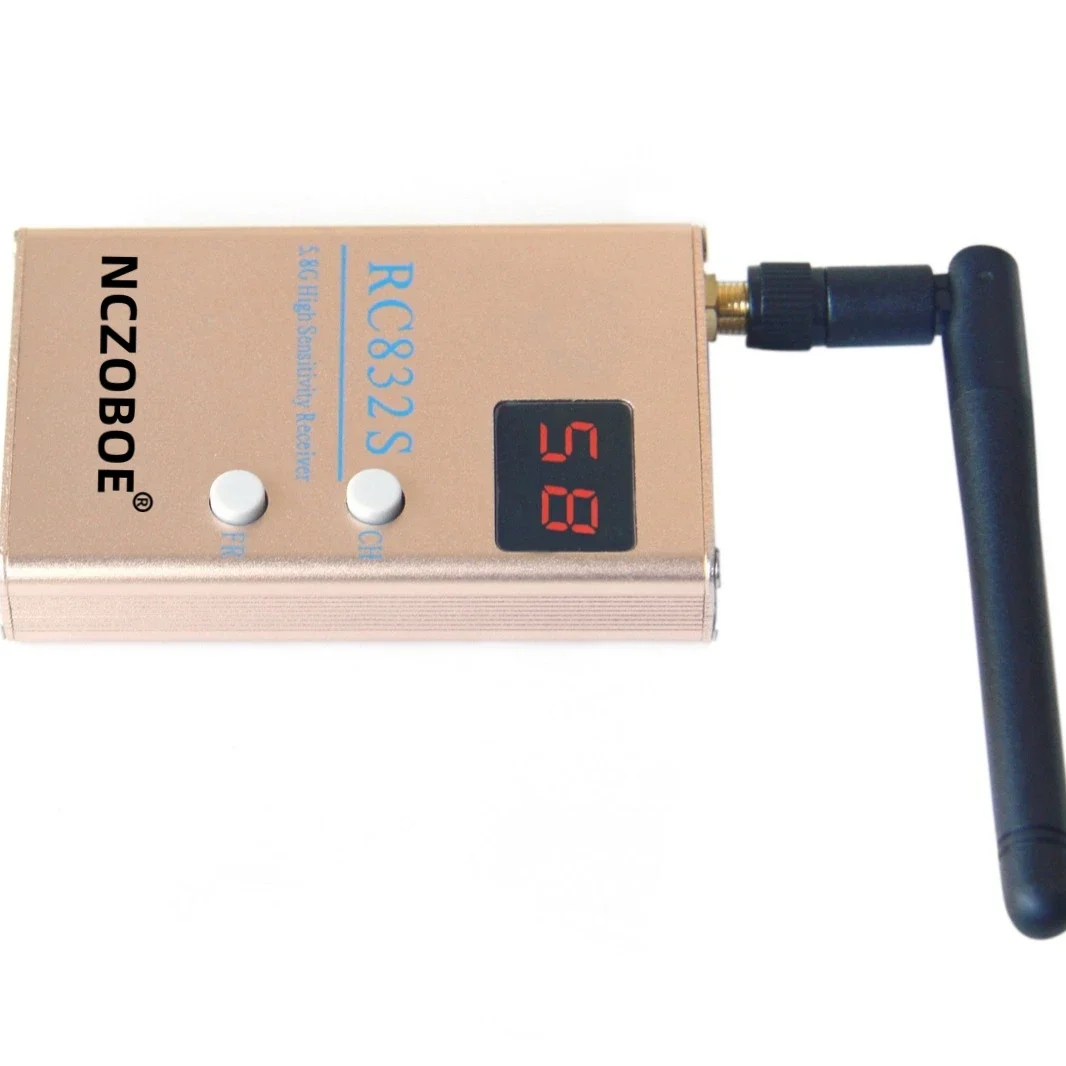 NCZOBOE  RC-HD FPV 5.8G 5.8GHz 48CH 48 Channels Receiver HDMI With A/V and Power Cables For Quadcopter F450 S500 S550 RC832