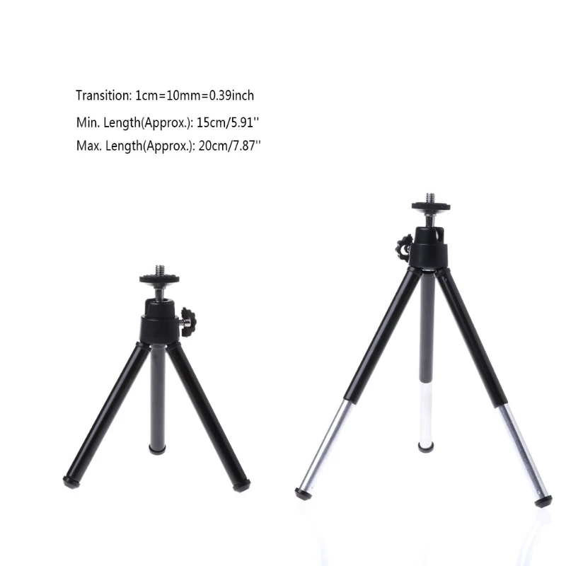Suporte universal mini tripé portátil para câmera filmadora