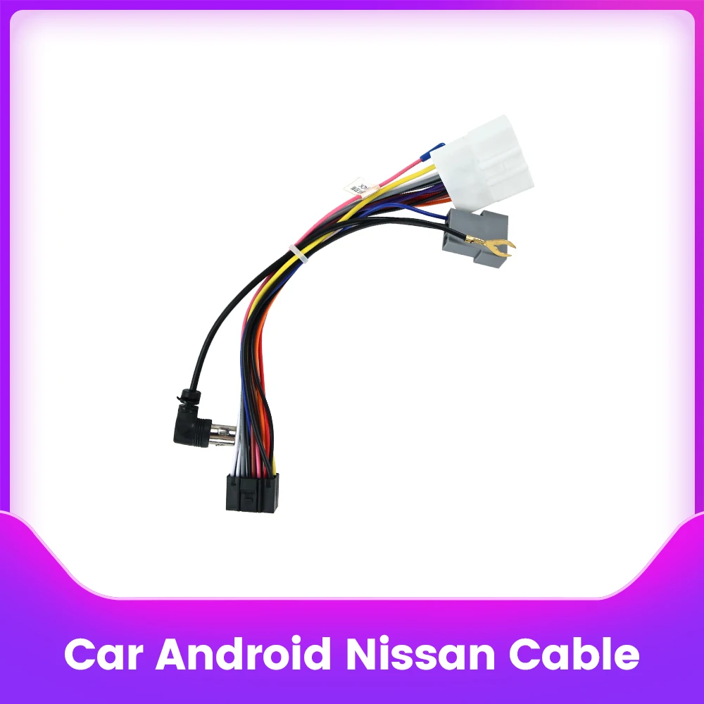 Car Android Radio Cable Adapter For Nissan Qashqai X-Trail Pathfinder Sentra Navara Juke Wiring Harness Wiring Harness Connector