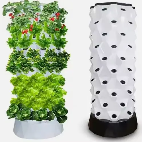 Automatic Farm Drip Irrigation Systems Kit Hydroponic System Vertical Pineapple Growing Tower With Light