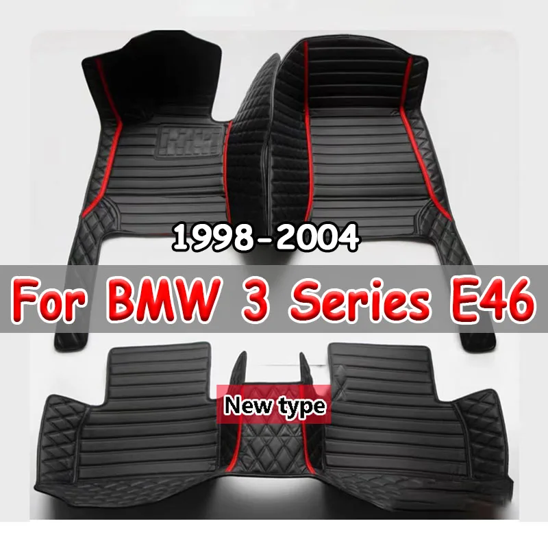 

Автомобильные коврики для BMW 3 серии E46 1998 ~ 2004, прочный роскошный кожаный коврик, детали интерьера, автомобильные аксессуары 1999